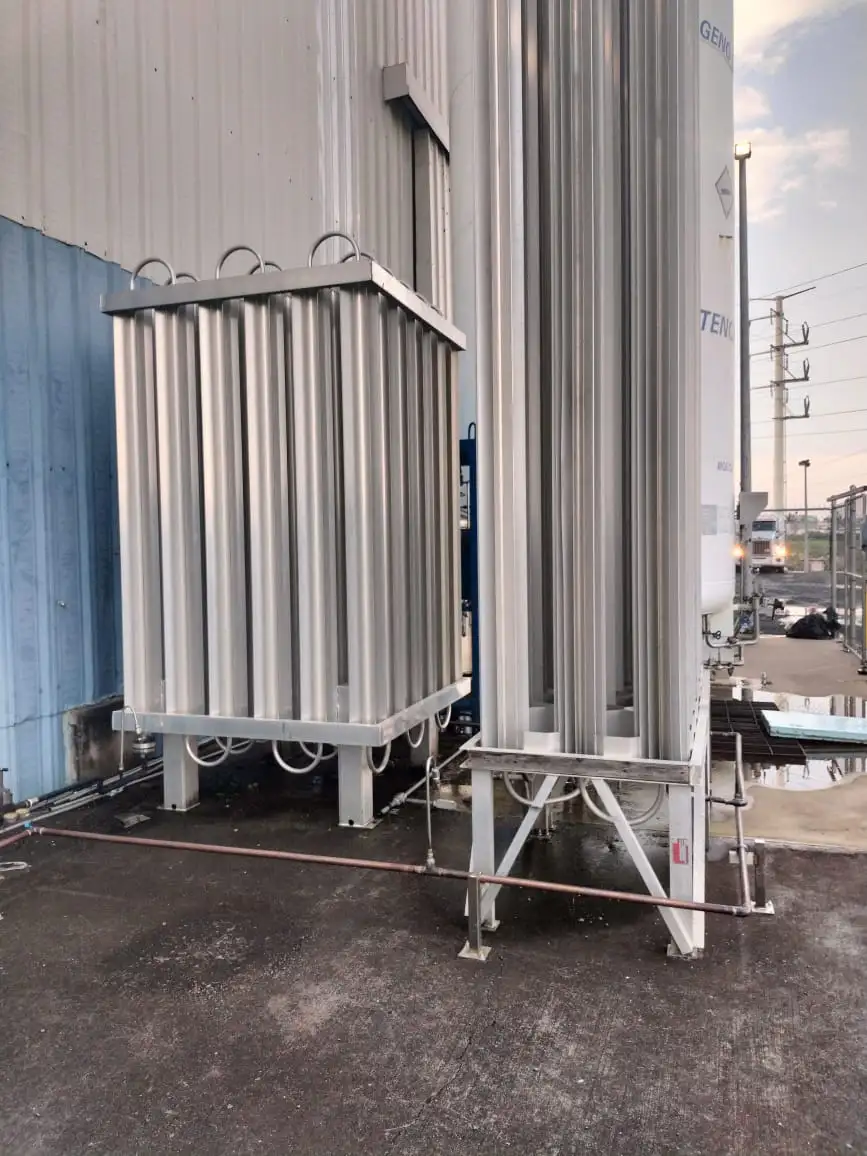 Vaporizador industrial de gases criogénicos